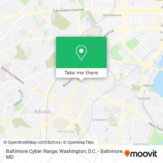 Mapa de Baltimore Cyber Range
