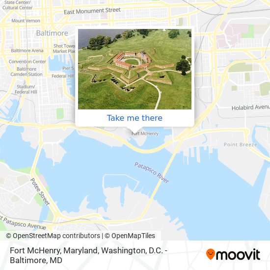 Mapa de Fort McHenry, Maryland