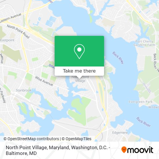 North Point Village, Maryland map