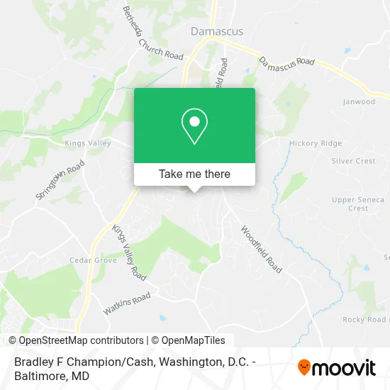 Bradley F Champion/Cash map