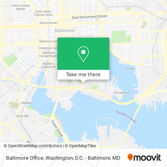 Mapa de Baltimore Office