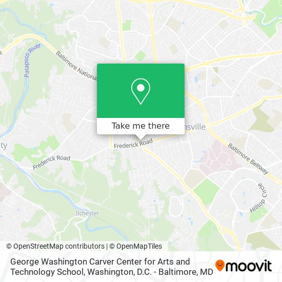Mapa de George Washington Carver Center for Arts and Technology School