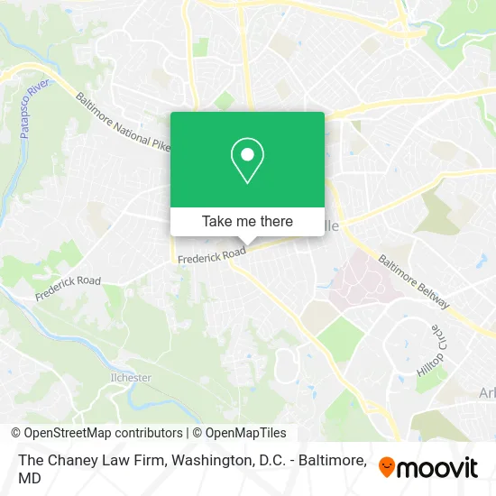 The Chaney Law Firm map