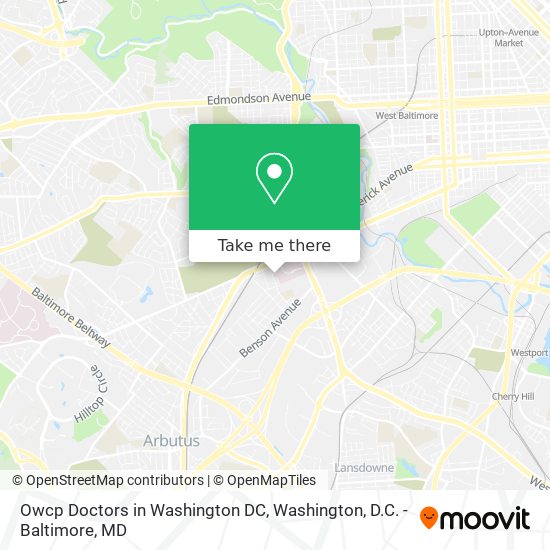 Owcp Doctors in Washington DC map