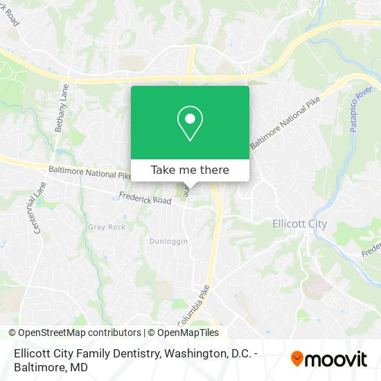 Ellicott City Family Dentistry map