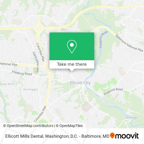 Mapa de Ellicott Mills Dental