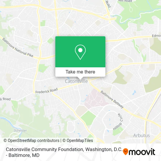 Catonsville Community Foundation map