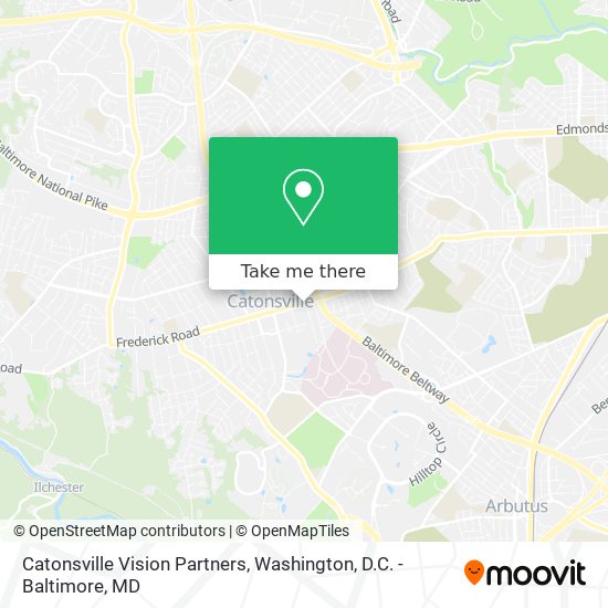 Mapa de Catonsville Vision Partners