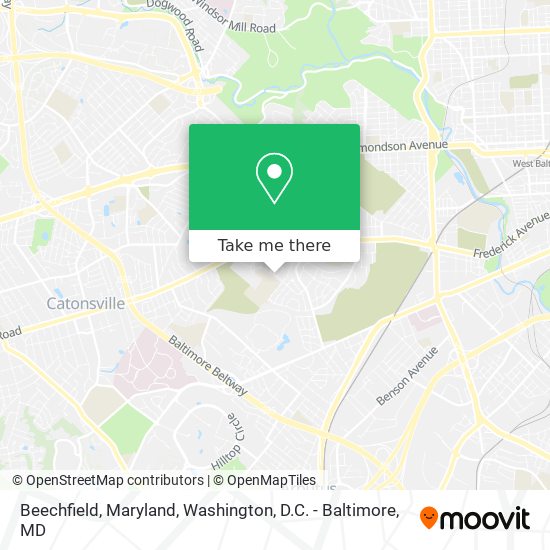 Mapa de Beechfield, Maryland