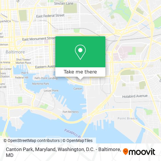 Mapa de Canton Park, Maryland