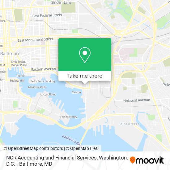 NCR Accounting and Financial Services map