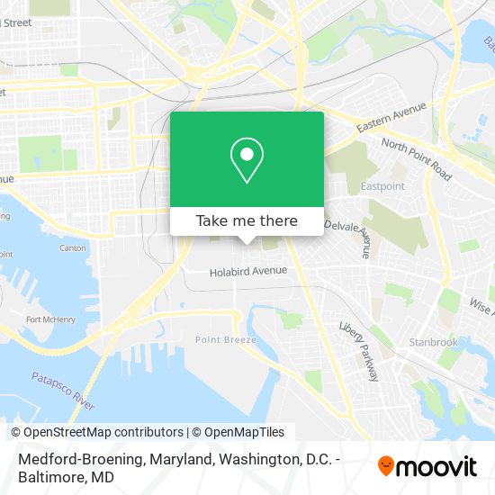 Mapa de Medford-Broening, Maryland