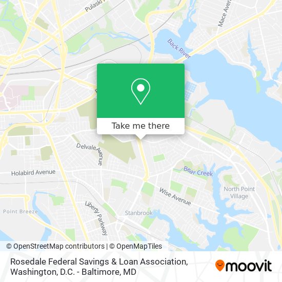 Rosedale Federal Savings & Loan Association map