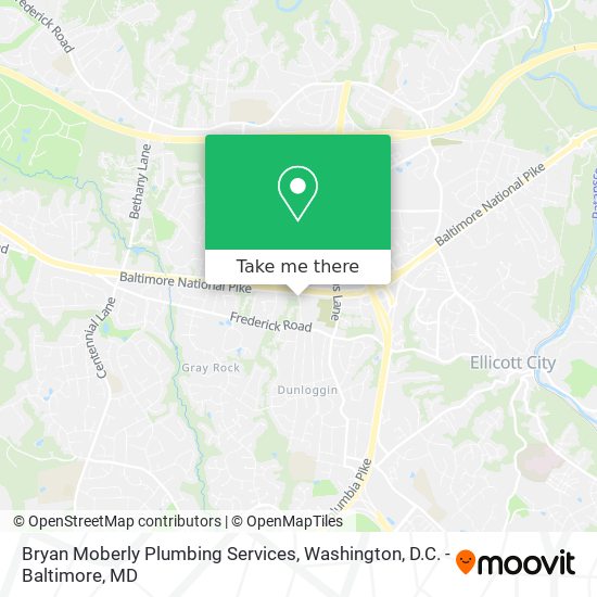 Mapa de Bryan Moberly Plumbing Services