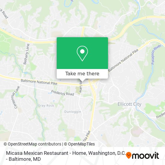 Mapa de Micasa Mexican Restaurant - Home