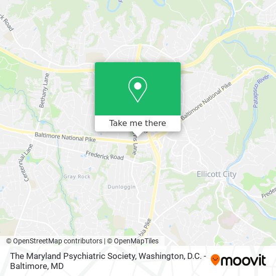 Mapa de The Maryland Psychiatric Society