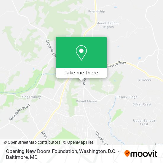 Mapa de Opening New Doors Foundation