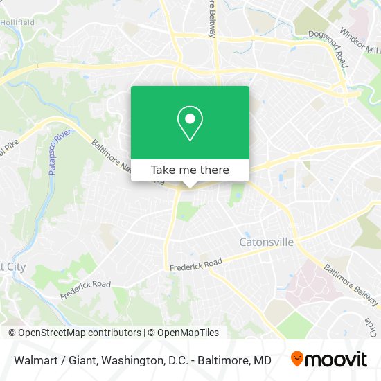 Walmart / Giant map
