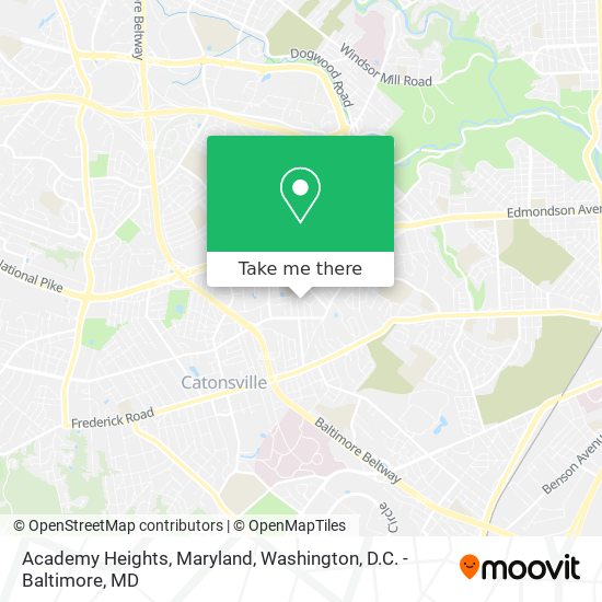 Academy Heights, Maryland map