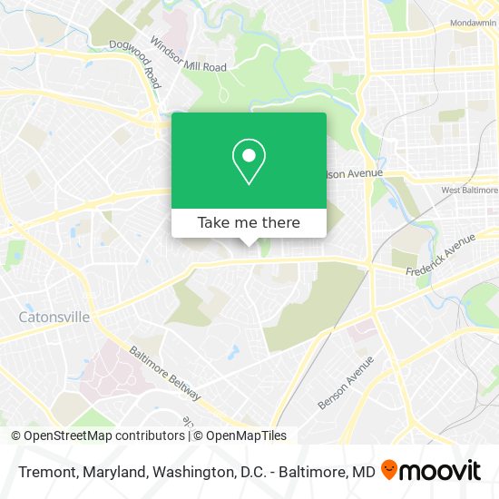 Tremont, Maryland map