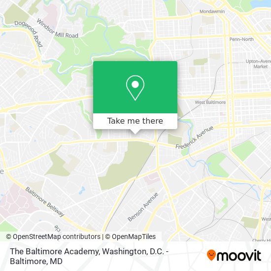 The Baltimore Academy map
