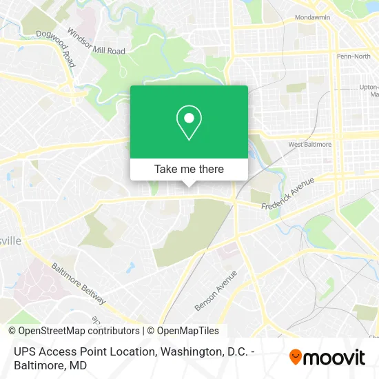 UPS Access Point Location map