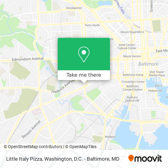 Little Italy Pizza map