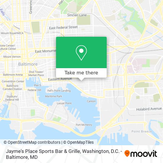 Mapa de Jayme's Place Sports Bar & Grille