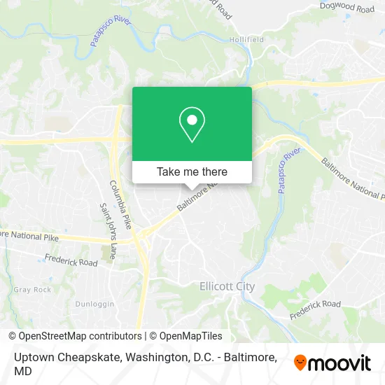 Uptown Cheapskate map