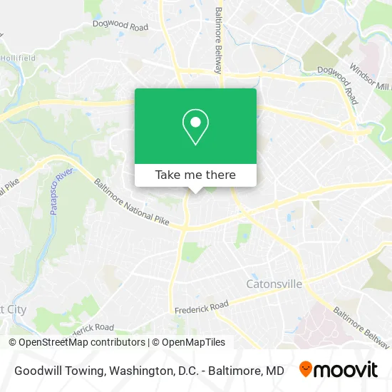Goodwill Towing map