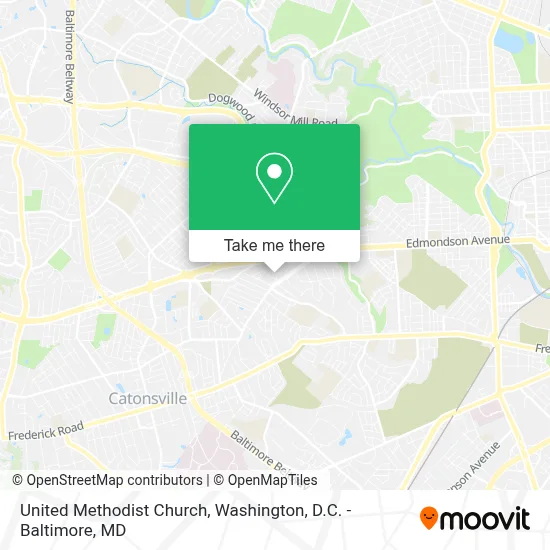 United Methodist Church map