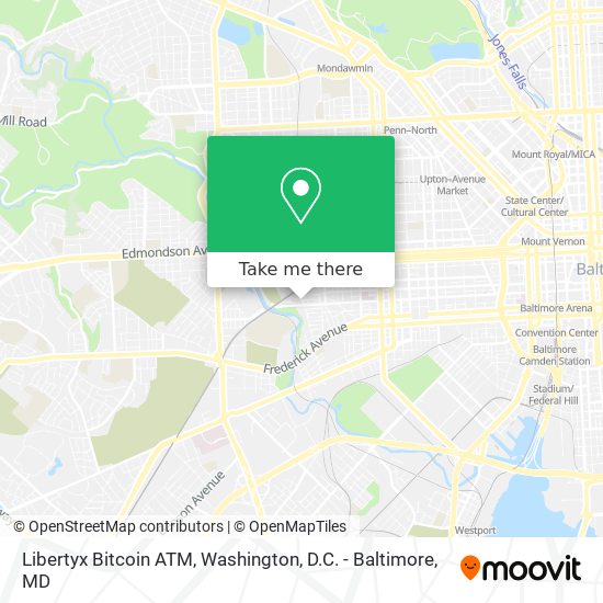 Mapa de Libertyx Bitcoin ATM