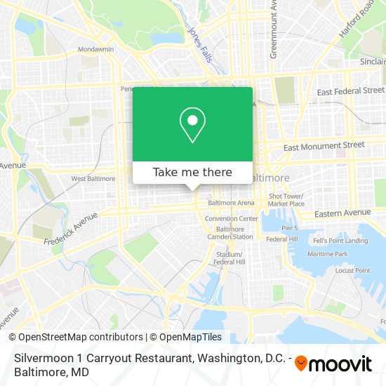 Silvermoon 1 Carryout Restaurant map