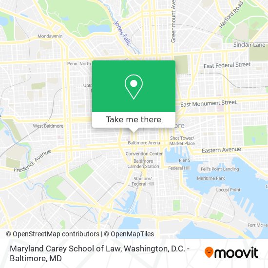 Maryland Carey School of Law map