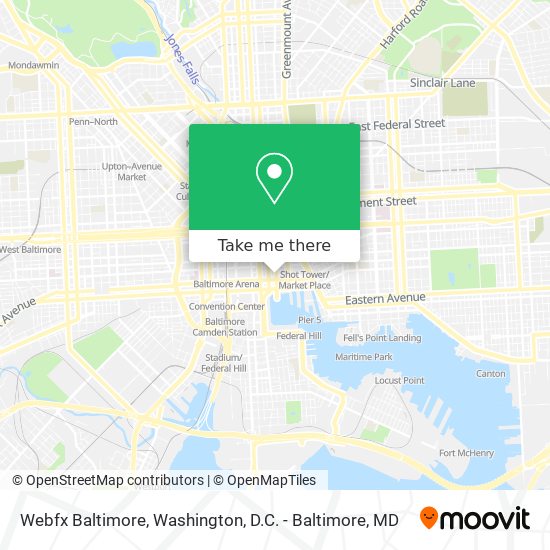 Webfx Baltimore map