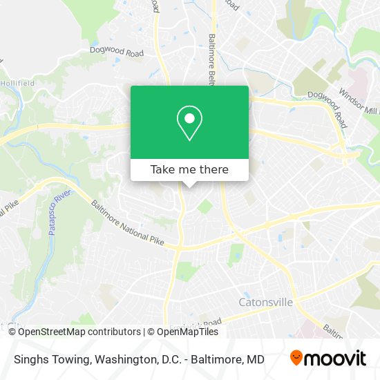 Singhs Towing map