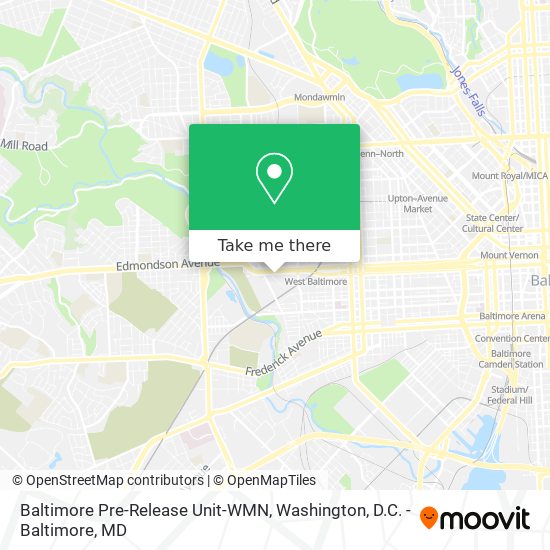 Mapa de Baltimore Pre-Release Unit-WMN