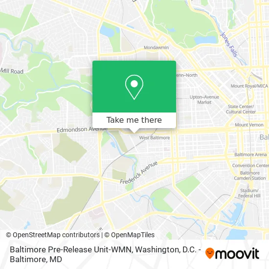 Baltimore Pre-Release Unit-WMN map