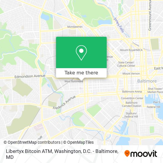 Mapa de Libertyx Bitcoin ATM