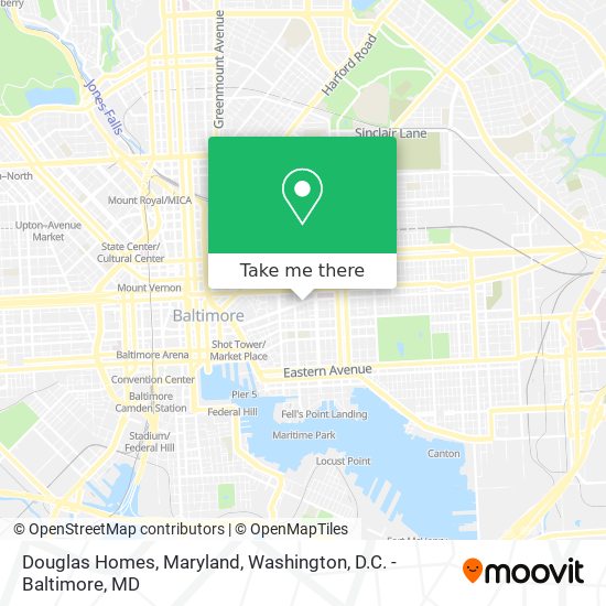 Douglas Homes, Maryland map