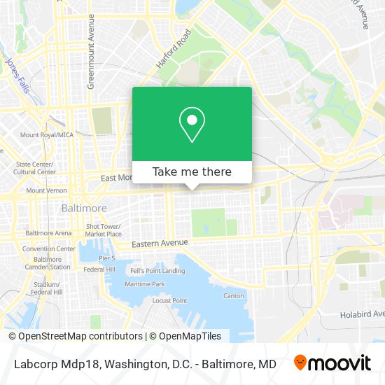Labcorp Mdp18 map