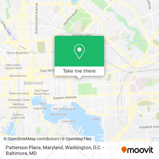 Patterson Place, Maryland map