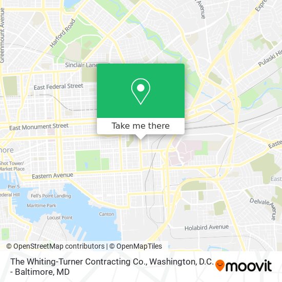 Mapa de The Whiting-Turner Contracting Co.