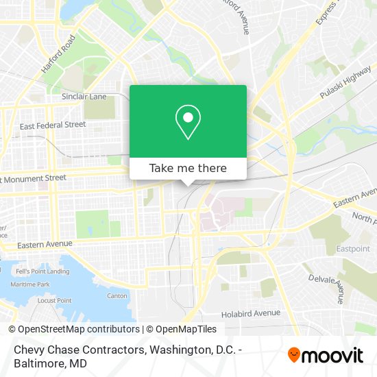 Chevy Chase Contractors map