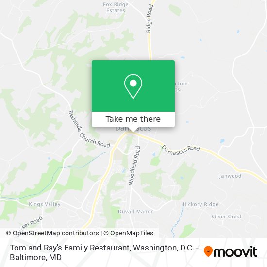 Mapa de Tom and Ray's Family Restaurant