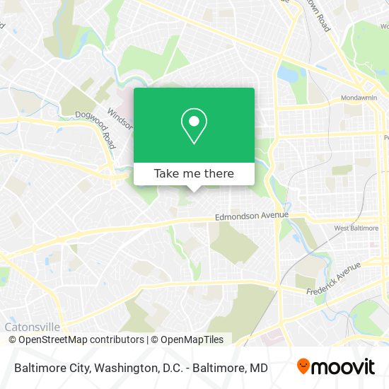 Mapa de Baltimore City