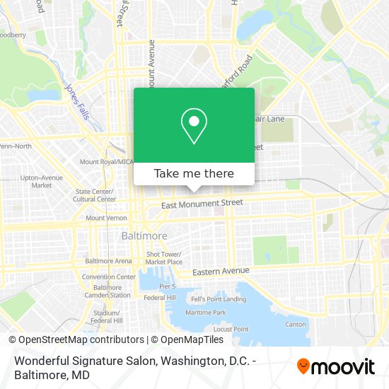 Wonderful Signature Salon map