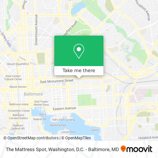The Mattress Spot map