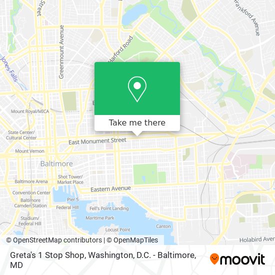Mapa de Greta's 1 Stop Shop