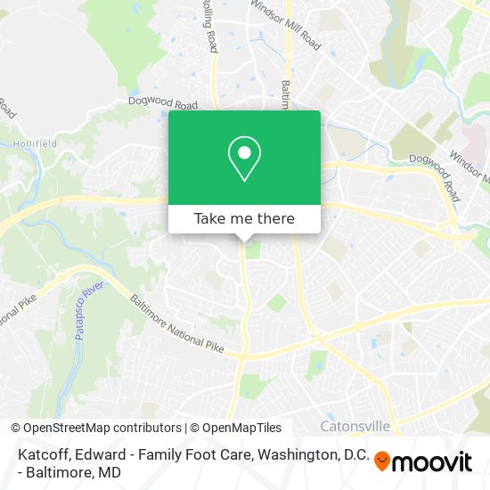 Katcoff, Edward - Family Foot Care map